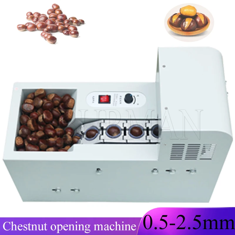 

Commercial Chestnut Cutter Electric Hazelnut Slitting Machine Single Chain Chestnut Incision Machine Chestnut Opening Machine