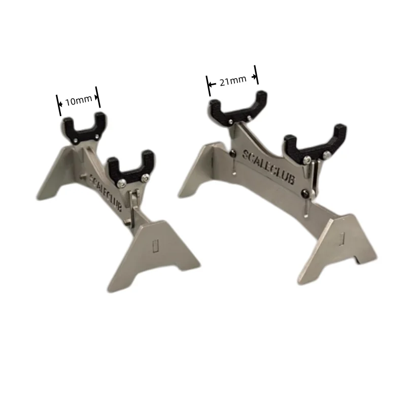 Stainless Steel Repair Bracket Chassis Display Rack For 1/14 Tamiya RC Truck Scania Actros MAN Volvo Tamiya LESU Trailer Tractor 4