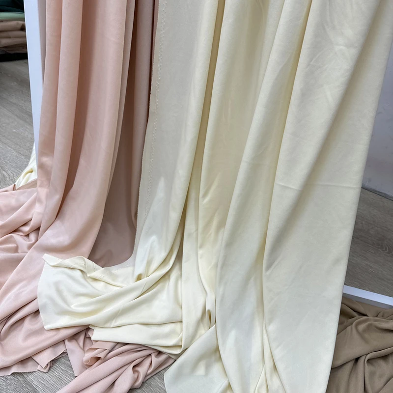 Soft Stretchy Fabric Backdrops Wedding Party Decoration Curtain Background Drap Handmade DIY Stretch Cloth Material Dress Lining