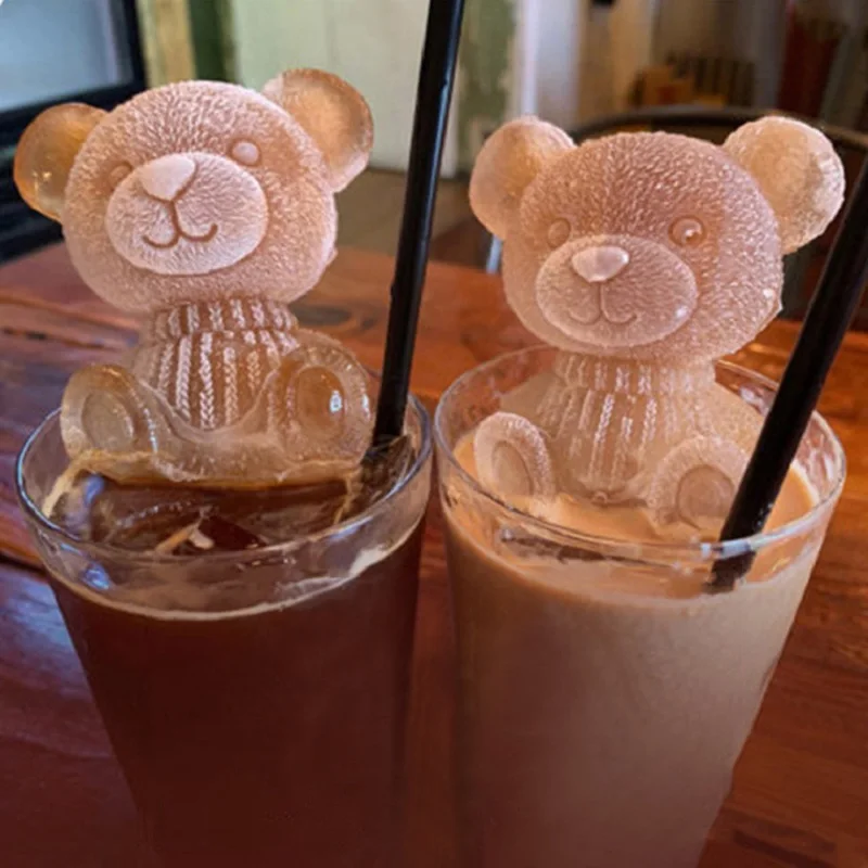 

Nymph 3D Bear Shape Ice Cube Silicone Ice Mold Maker For Ice Chocolate Cake Ice Cream Mold Whiskey Cocktail Bar Kitchen Supplies