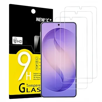 3 Pezzi di Protezione Schermo in Vetro Temperato per Samsung Galaxy S26 S25 S24 Plus FE, Compatibile con Cover, Anti-graffio, Senza Bolle