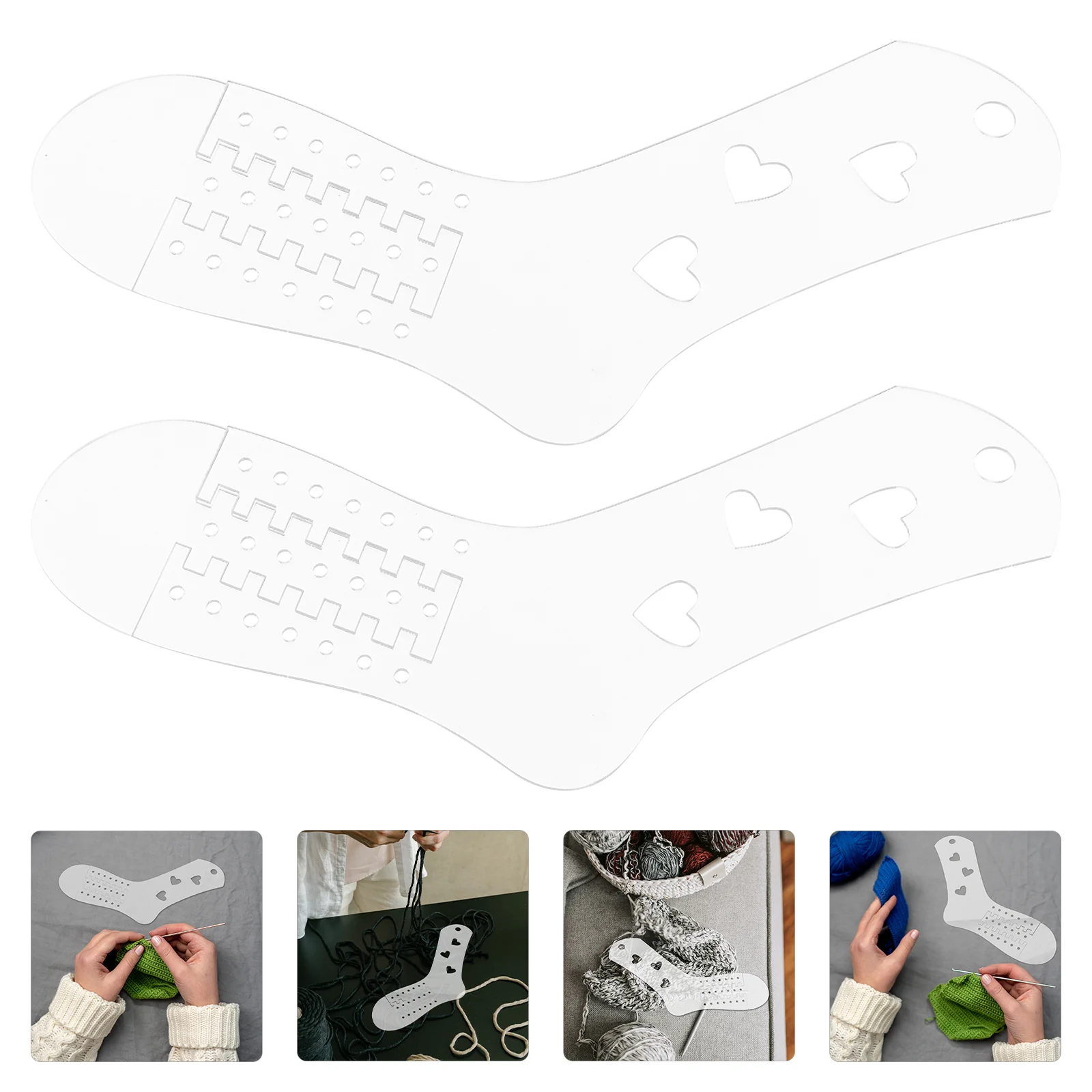 

Sock Blockers Acrylic Sock Model Knit Sock Form Stretchers Socks Template Stocking Display Molds Yarn Crafts Tools Crochet Sock