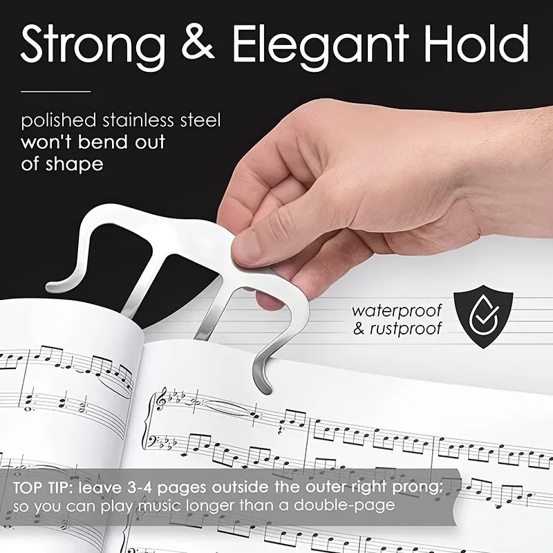 Effortless Music Sheet Holder Clip for Easy Reading