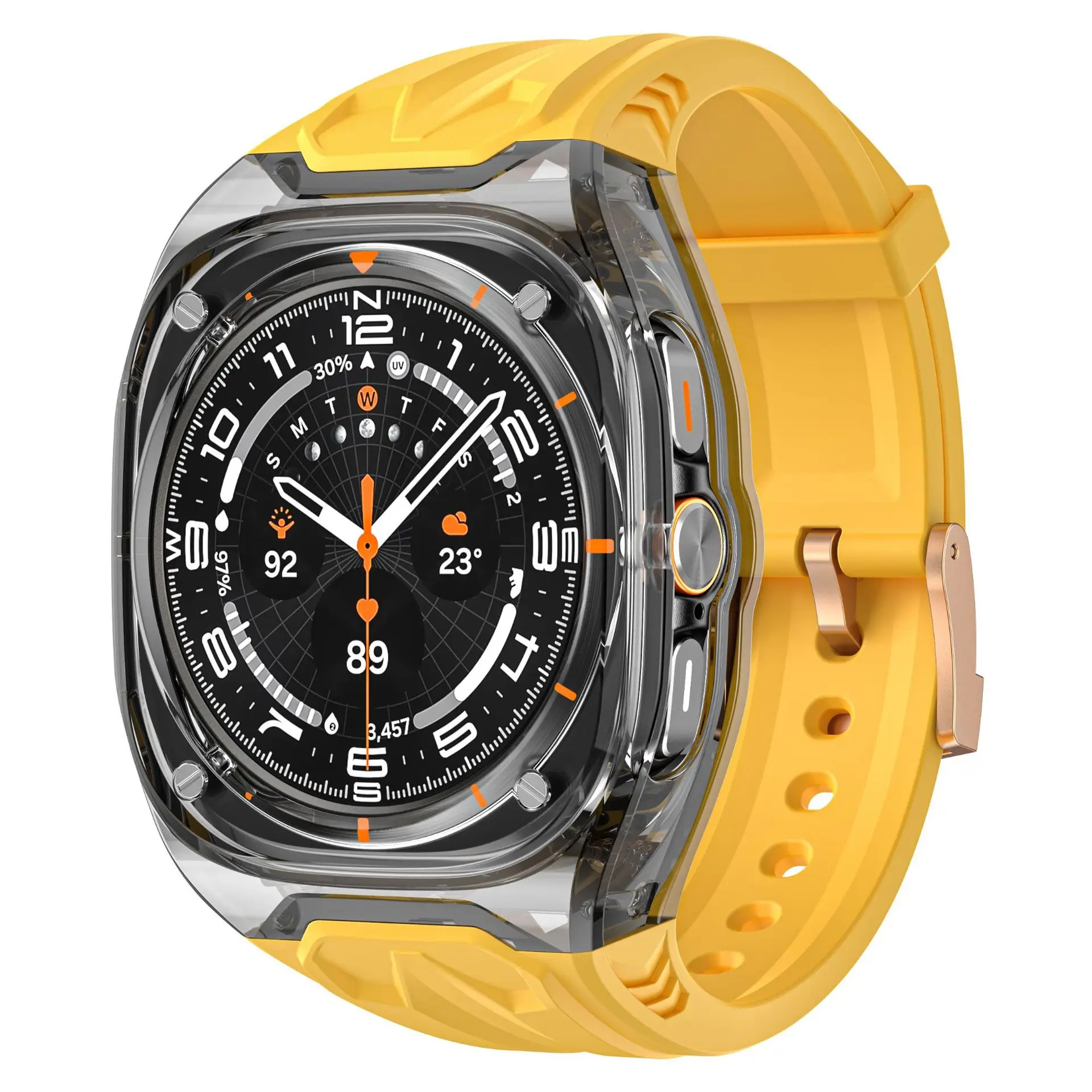 Deluxe Silicone Sport Band and Case Set