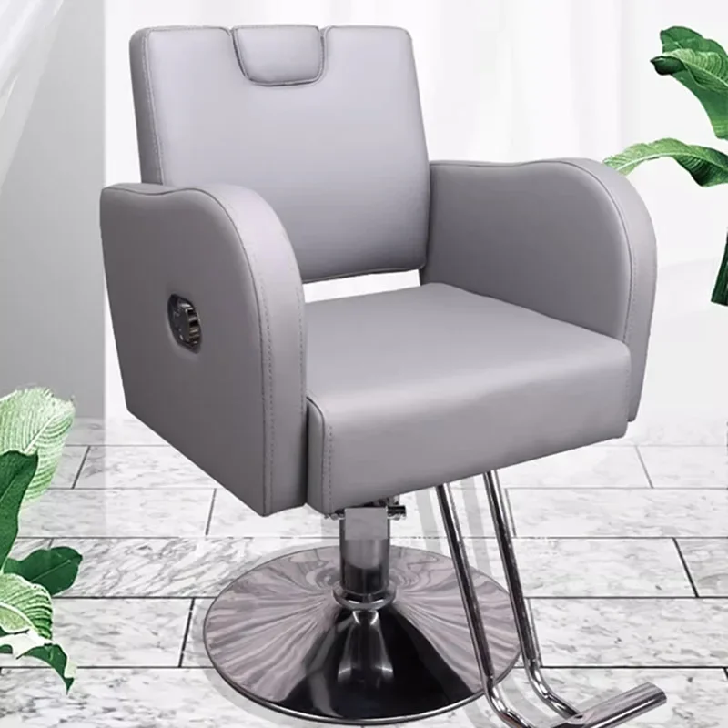 luxury vintage barber chairs rotating pedicure aesthetic hairdressing chairs stylist sillas giratoria barber equipment mq50bc Aesthetic Barber Chairs Backrest Footrest Ergonomic Portable Hairdressing Chairs Luxury Sillas Giratoria Barber Equipment MQ50BC