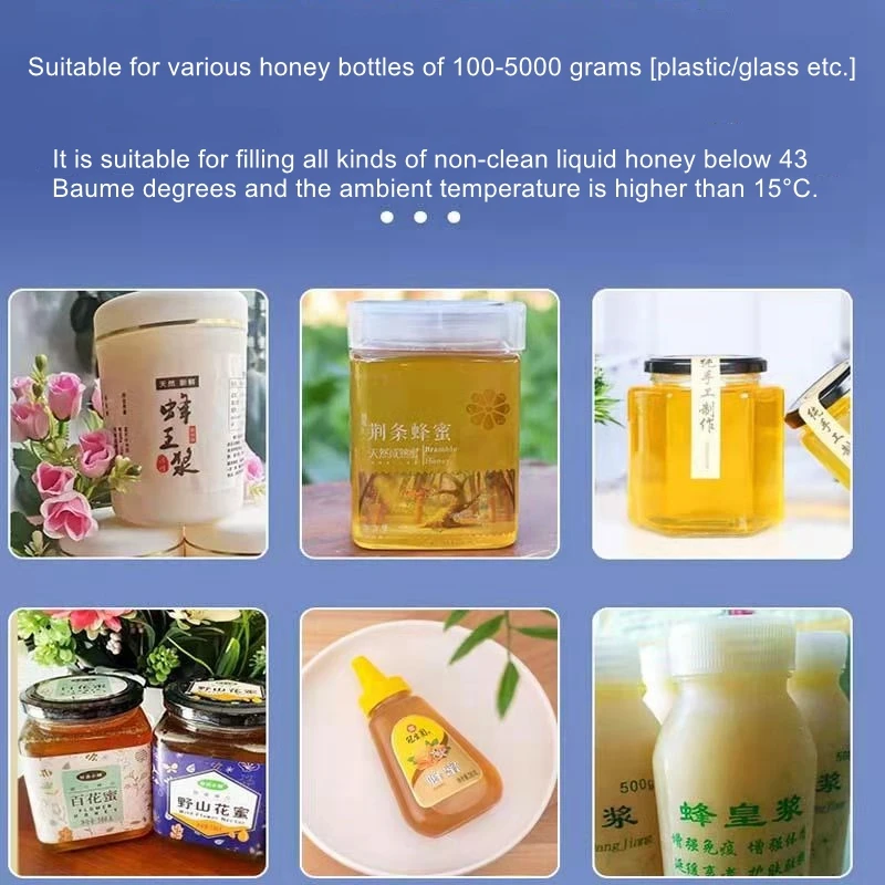 Filling Machine BEIJAMEI Pneumatic Honey Tomato Sauce Jar Filler Stainless Steel Semi-Automatic Packaging Production Equipme