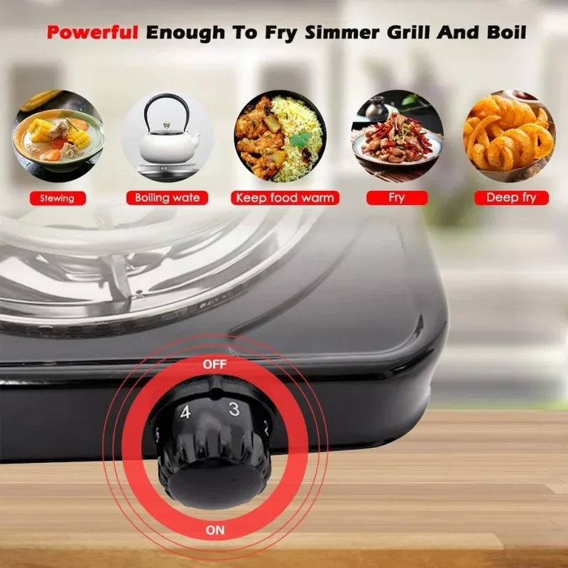Electric Furnace Household Mini Single Disc Burner Portable Hot Plate Mosquito Incense Furnace 500W Kitchen Stove 6