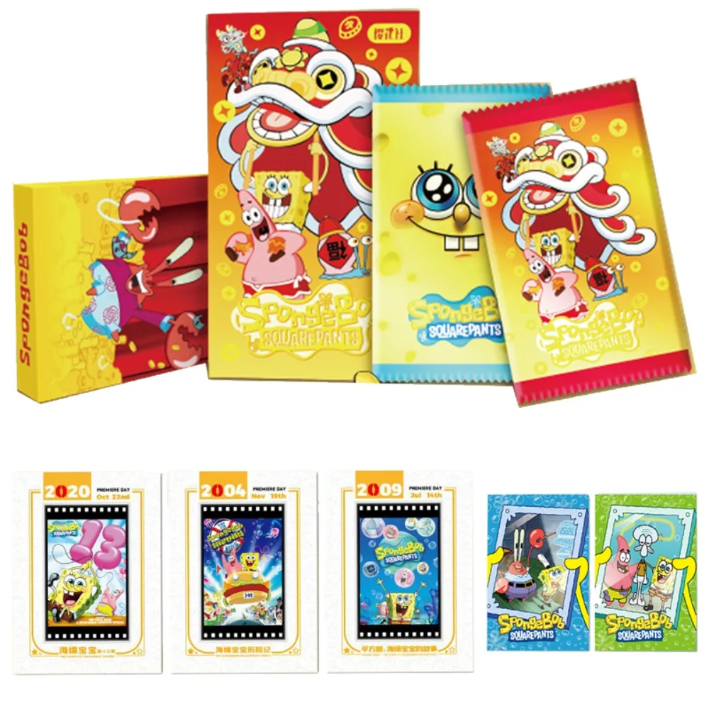 Spongebob Squarepants Collection Card For Child Umoric Gary The Snail Patrick Star Sandy Cheeks Limited Anime Card Regali Per Bambini