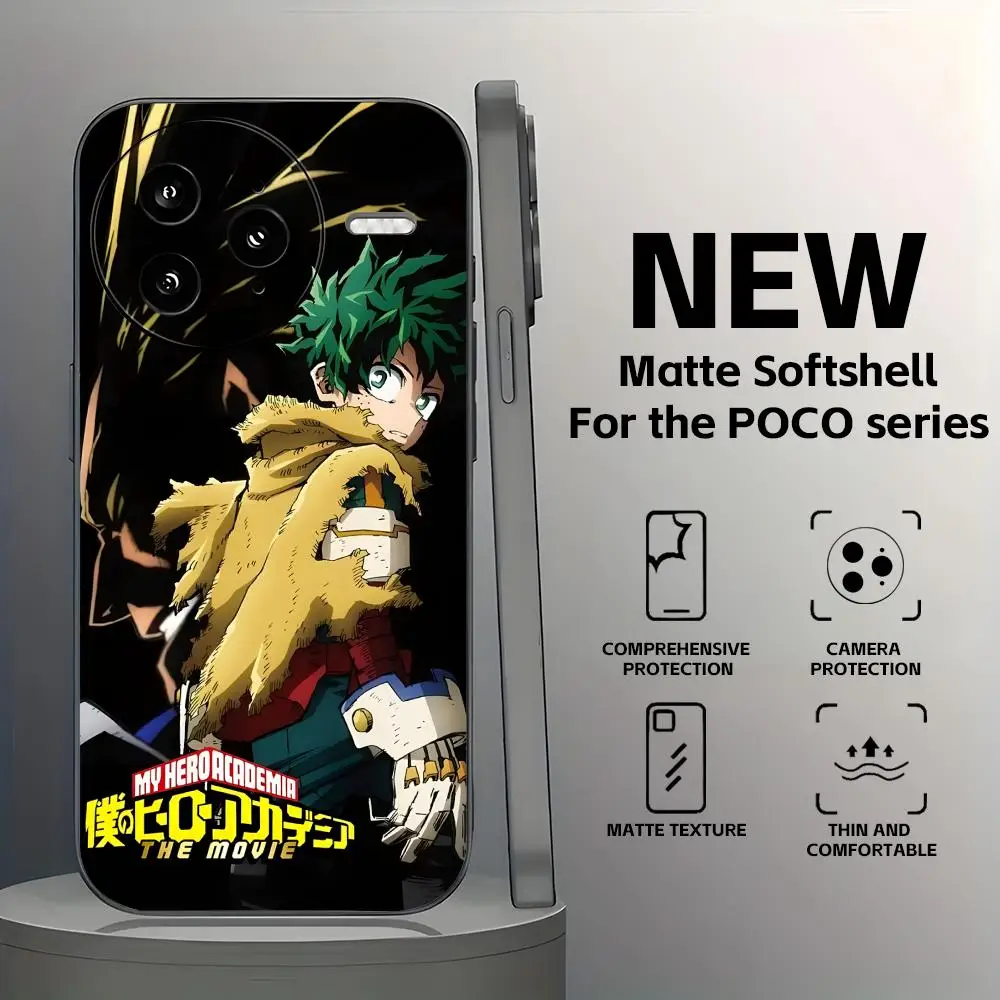 Deku My Hero Academia Soft Black Phone Case Cover