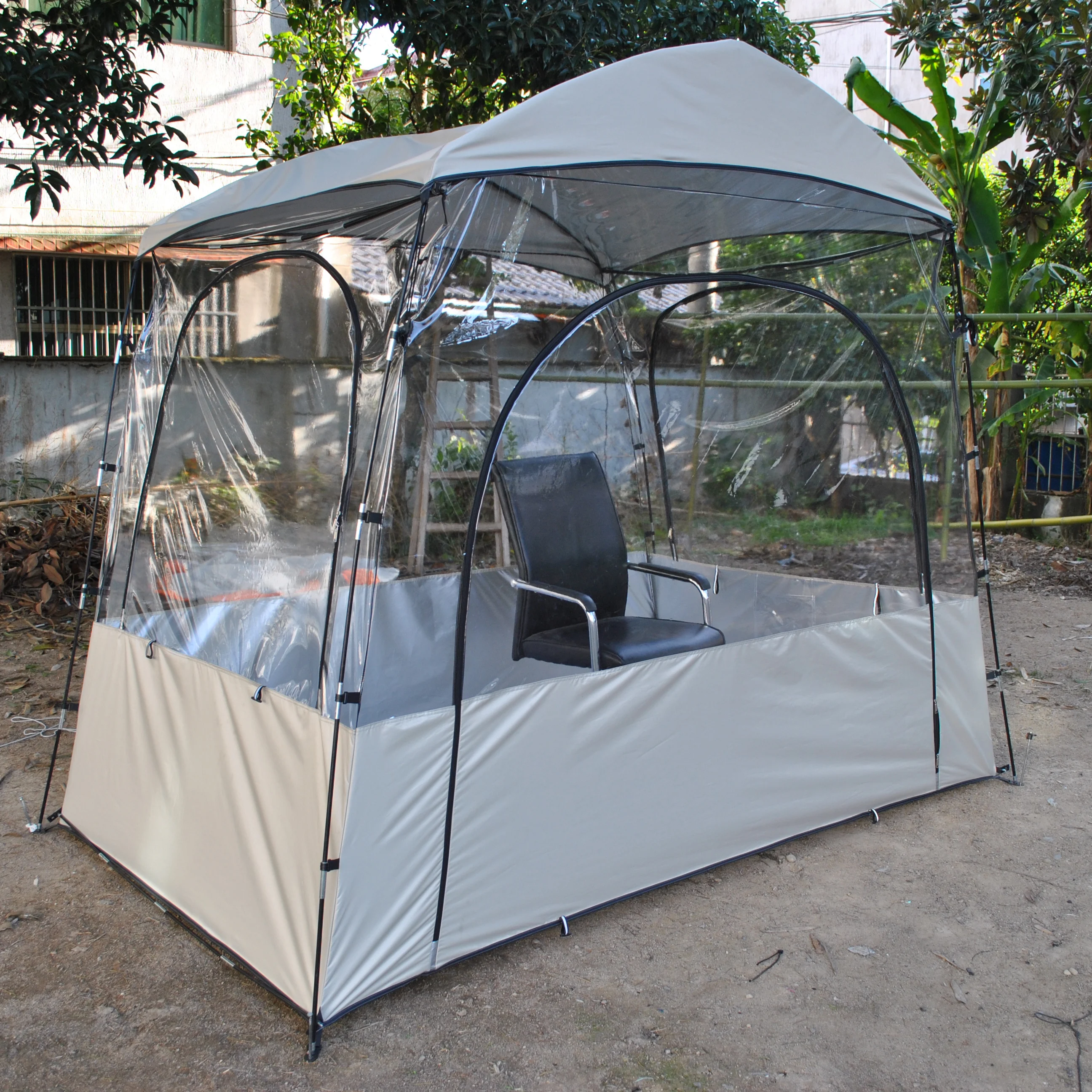 Sports Tent Screen House Room Greenhouse Camping Tent Canopy Gazebos 4-6 Person,Large Oversize transparent Tent,warm keep tent