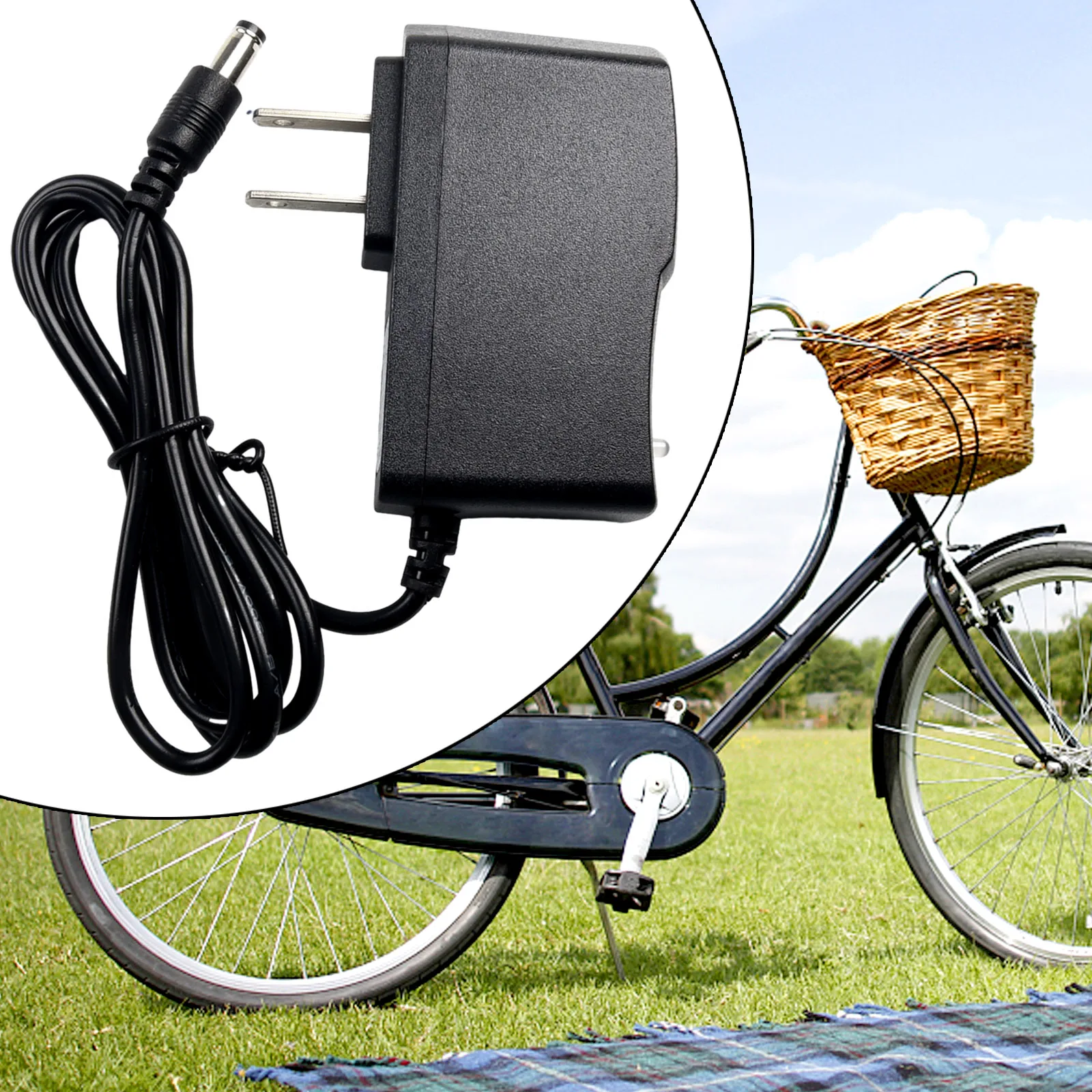 

AC DC 8.4V 1A 1865O Battery /Wall Charger Plug Electric Bicycle/ Charger Accesseries For LED Headlamp /Torch Adapter Replacement
