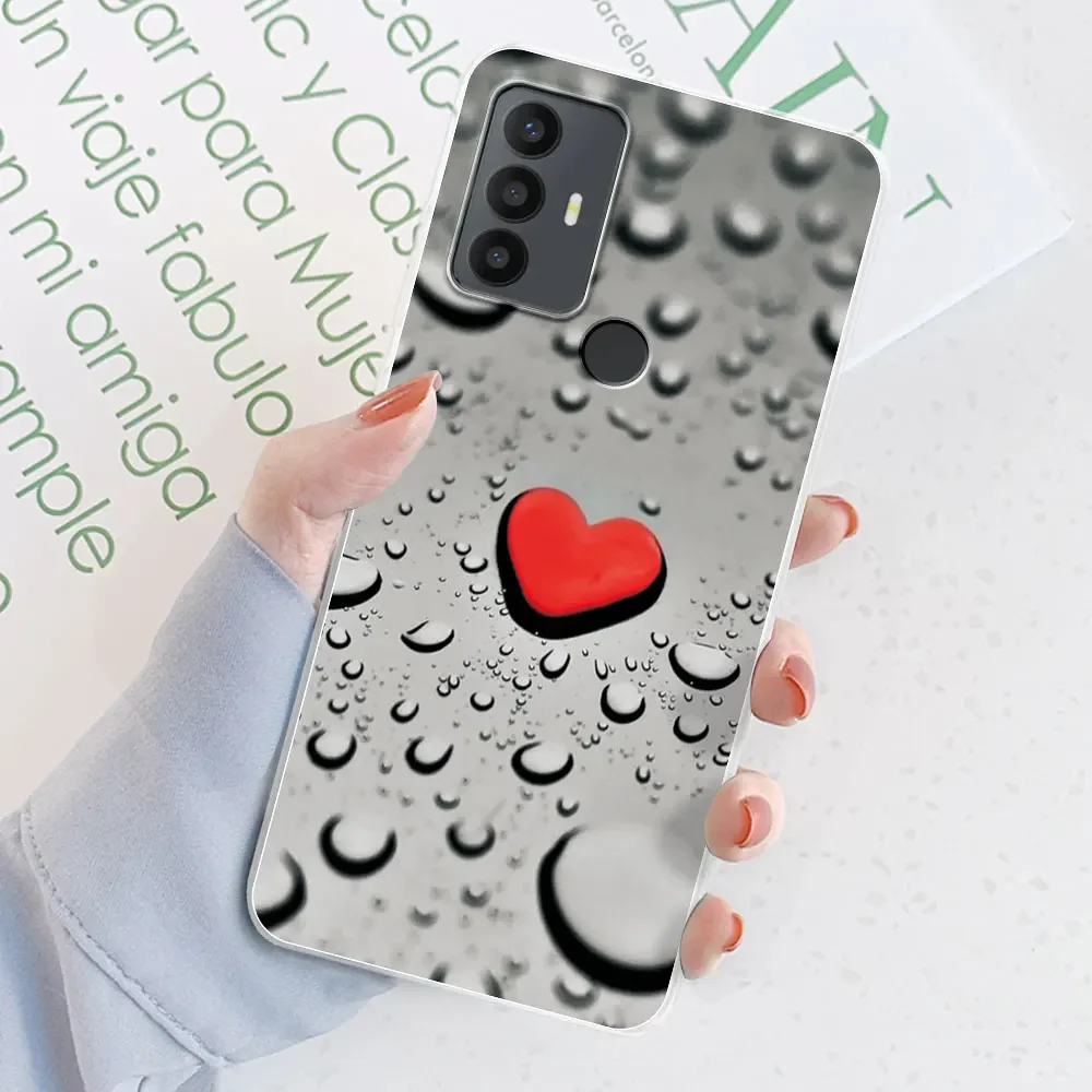 Floral Transparent TPU Silicone Soft Phone Case Cover - Flower Printing Coque Bumper