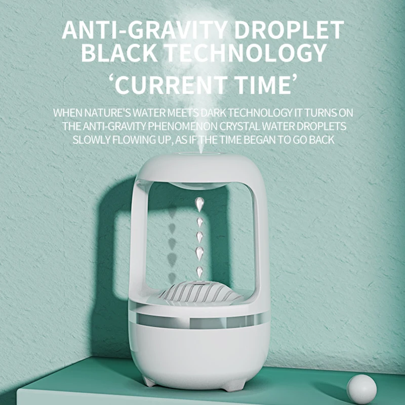 Creative Anti Gravity Humidifier Ultrasonic Anti Gravity Air Humidifier Led Night Light Anti-Gravity Water Drop