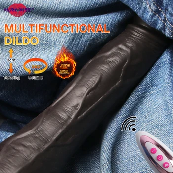 Automatic Telescopic Dildo Vibrator Wireless Control Rotating Penis Realistic Anal Dildos Suction Cup Big Cock Sex Toy For Women Distributors Automatic Telescopic Dildo Vibrator Wireless Control Rotating Penis Realistic Anal Dildos Suction Cup Big Cock Sex