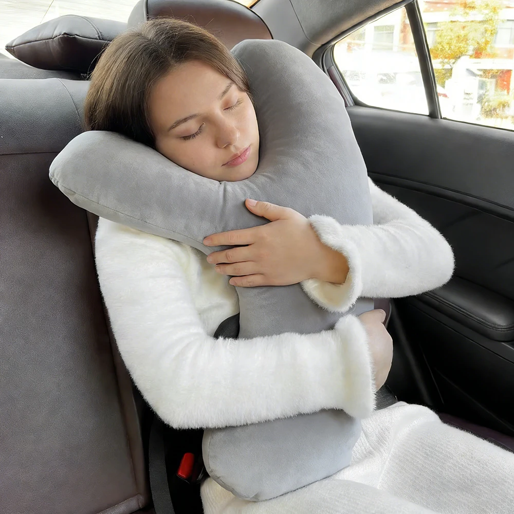 Ergonomic Car Seat Belt Headrest Pillow