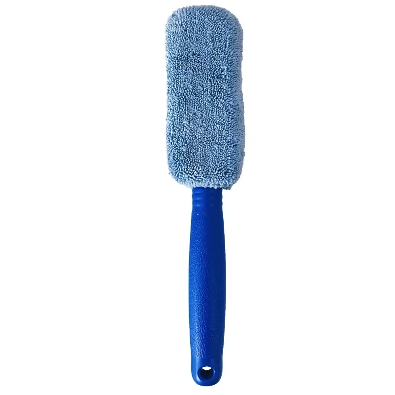 Car Wash Portable Microfiber Wheel Tire Rim Brush Car Wheel Wash Cleaning for with Plastic Handle Auto Washing Cleaner Tools