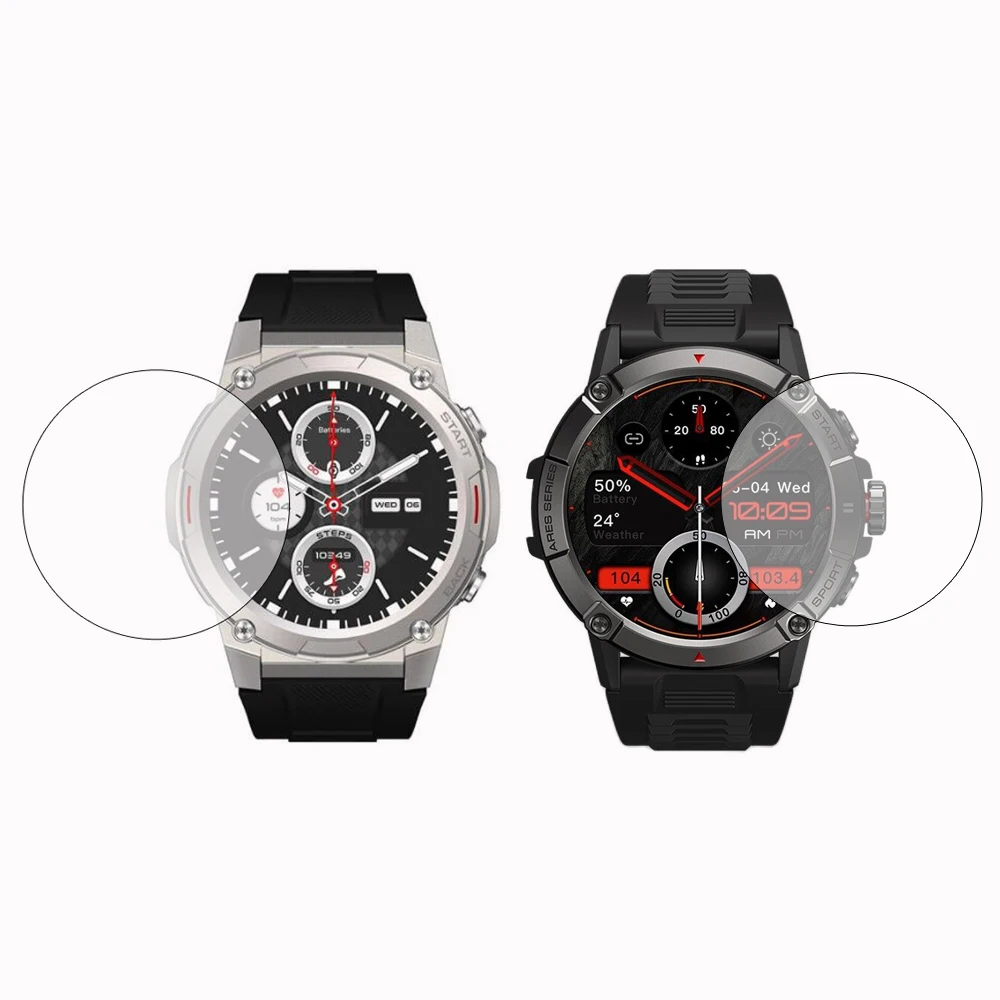 Durable Hard Glass Smartwatch Screen Protector Cover