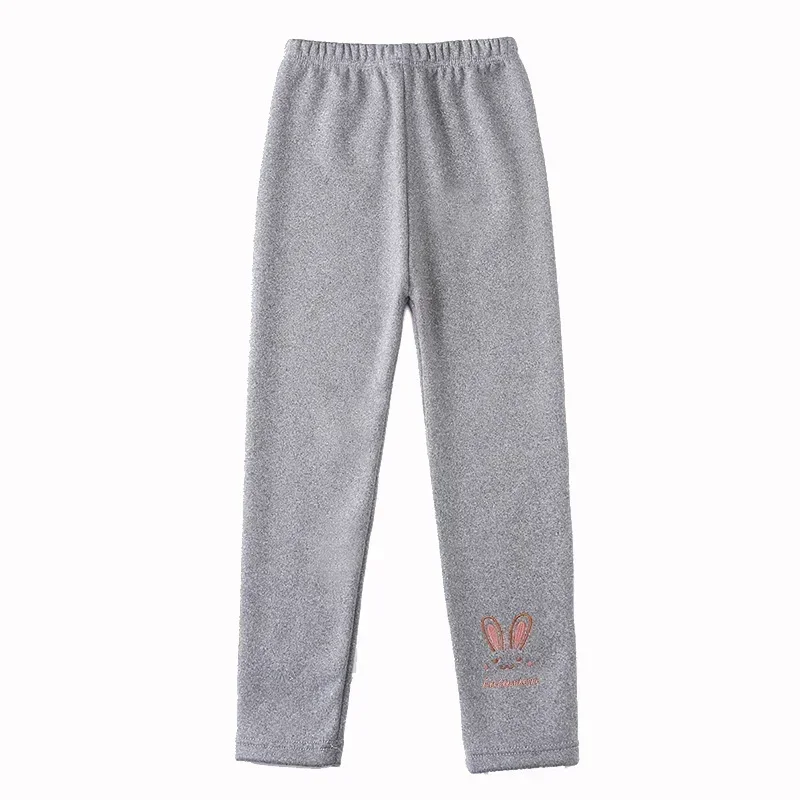 Girl Leggings Girls Leggings Autumn Winter Thick Warm Plus Cute Fond Rabbit Children Kids Baby Bottom Part Pants Wear Small Cotton Pants