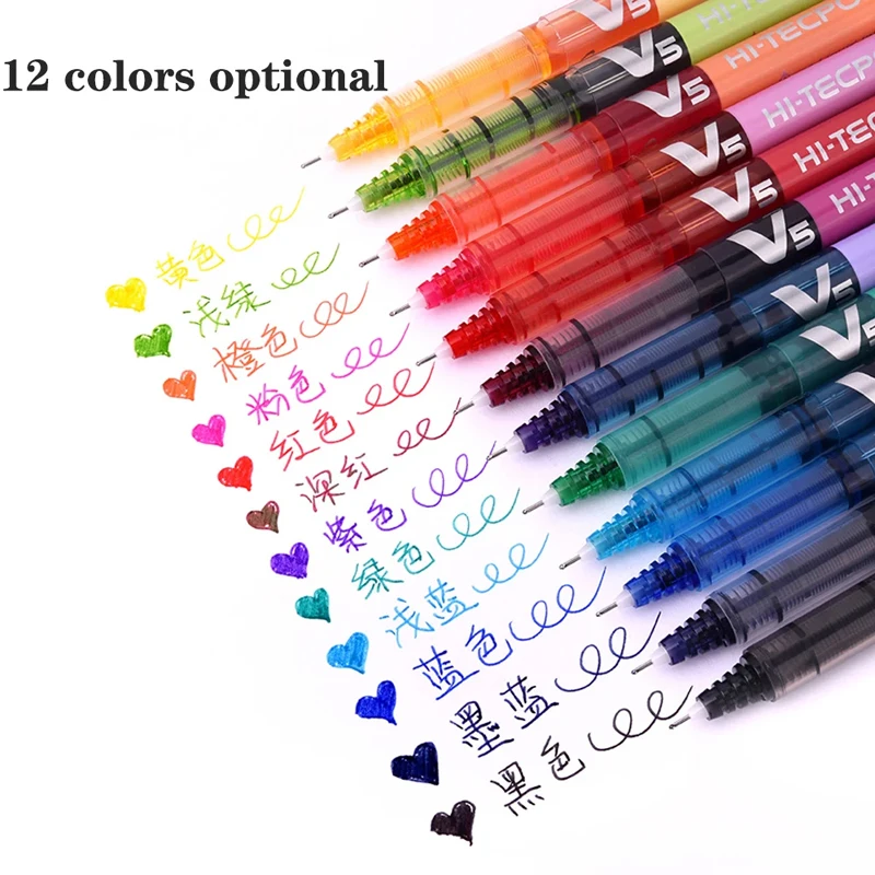 Japan PILOT Gel Pens BX-V5 Art Supplies Color Pen Office Accessories School Student Stationery Can Be Matched with Ink Bladder 2