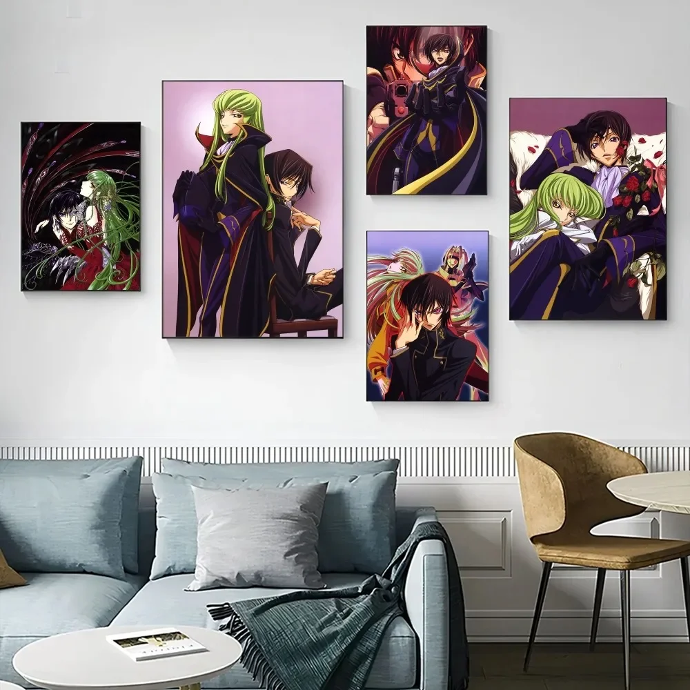 Codice G-Geass Zero Art Anime Poster Stampe Pittura Camera Da Letto Soggiorno Bar Ristorante Parete Piccola