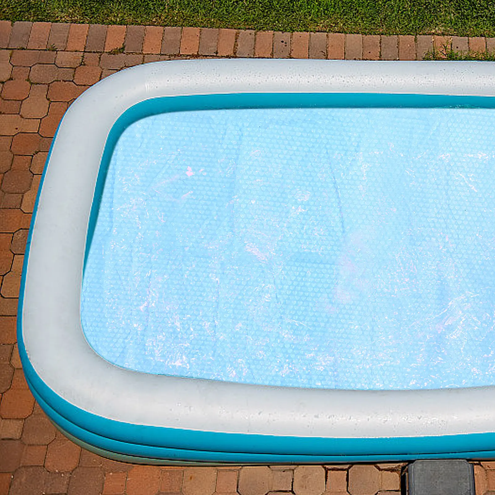 수영장 버블 단열 커버 직사각형 방수 PE 필름 (야외 수영장 보온, 간편 보관)