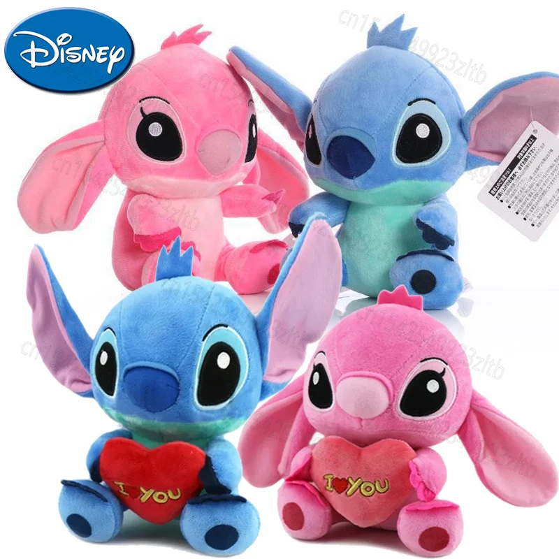 

LOVE Disney Stitch Plush Dolls for Couple Home Anime Toys Lilo&Stitch Cartoon Stich Plush Stuffed Toys Christmas Gifts for Kids