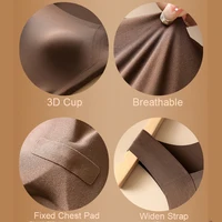 For 40-90kg Autumn Seamless Plus Size Thermal Vest With Build-in Bra For Women Fixed Cup Beauty Skin Tank Tops Square Collar - Image 3