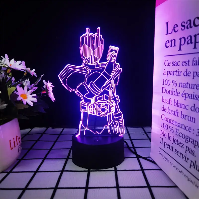 

Новый светящийся трехмерный светящийся подарок на день рождения Kamen Rider Game с анимацией, лучший подарок для девочек и мальчиков