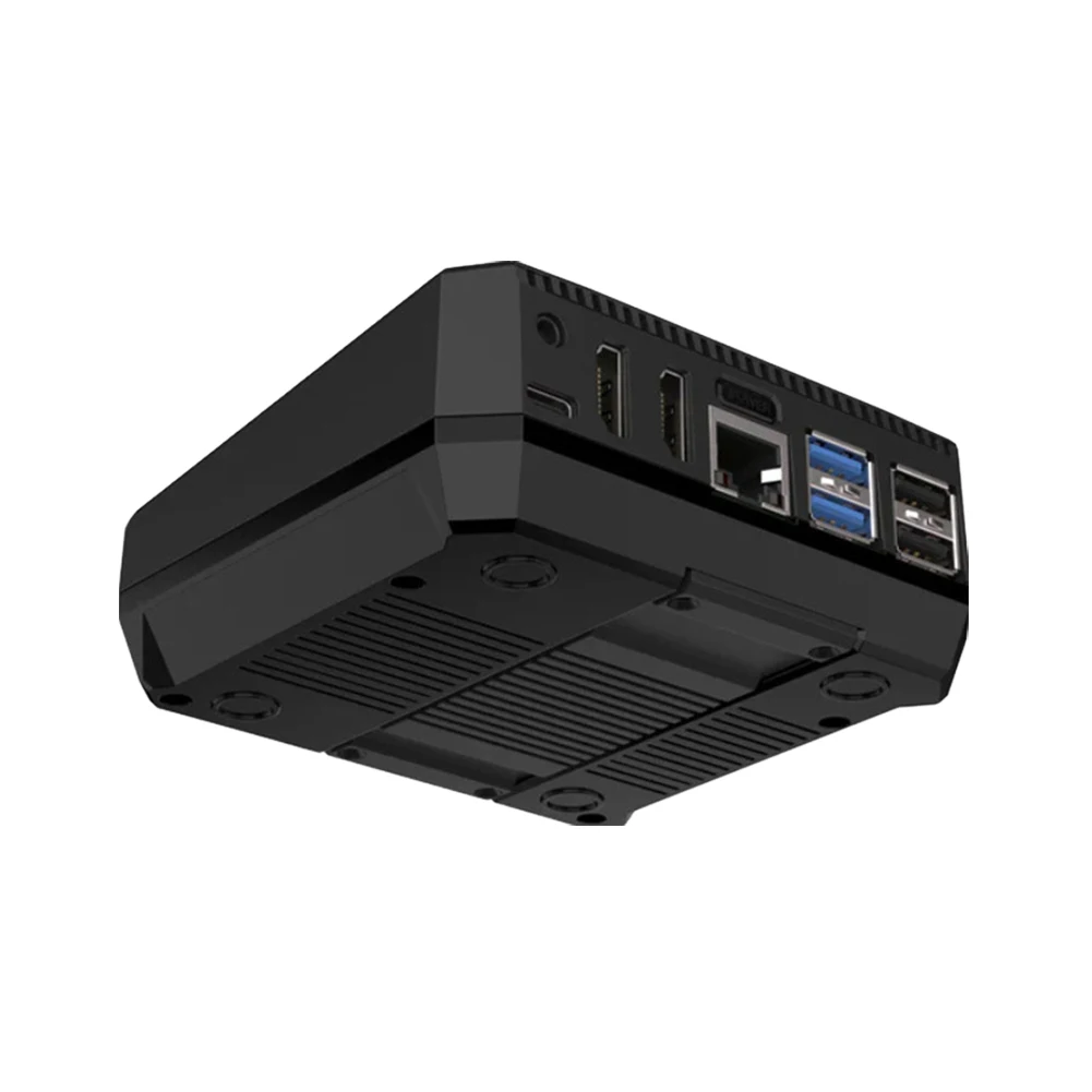 M.2 NVME PCIE Case for Raspberry Pi5 Case Aluminum Built-in Cooling Fan Support 2230 2242 2260 2280