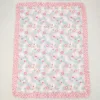 Wholesale Toddler Easter Flannel Children Rabbit Floral Thin Quilt Baby Girl Kids Flower Bedding Fleece Blanket 2