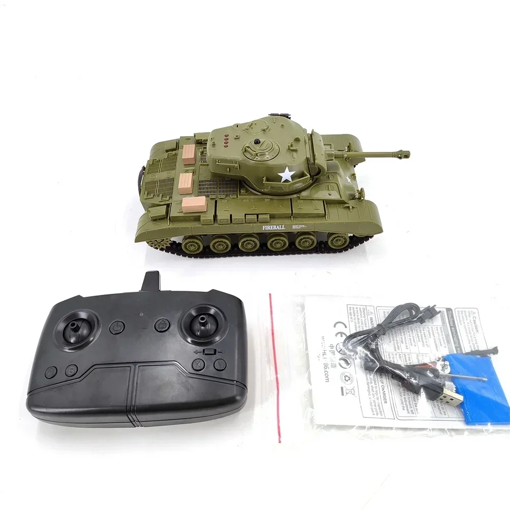 Remote Control Tank Henglong 1:30 US 2.4Ghz Wireless Combat Simulation Tank Model RC 320 ° Rotating Toy Children's Outdoor Gift 6
