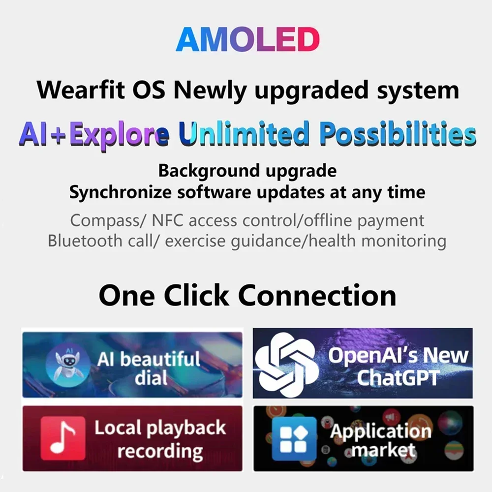HK9 울트라 2 맥스 Amoled 스크린 스마트 워치, 2GB ROM 로컬 음악, ChatGPT2.0 NFC TWS 스마트 워치, 남녀 공용, 2024 신제품