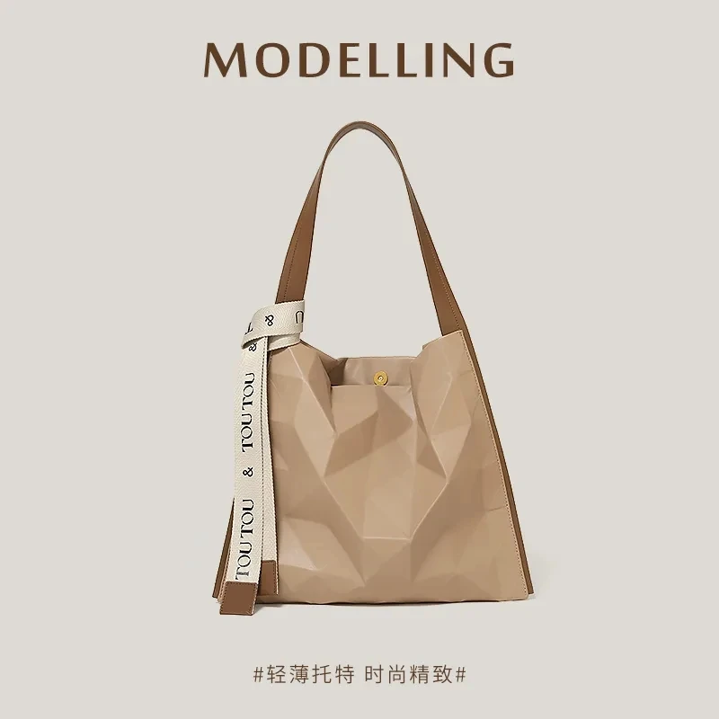 2022 New Design PU Tote Shopping Bag Large Capacity Women Girls Casual Travel Beach Bag Portable Tote Storage Organizer Handbag shoulder bag