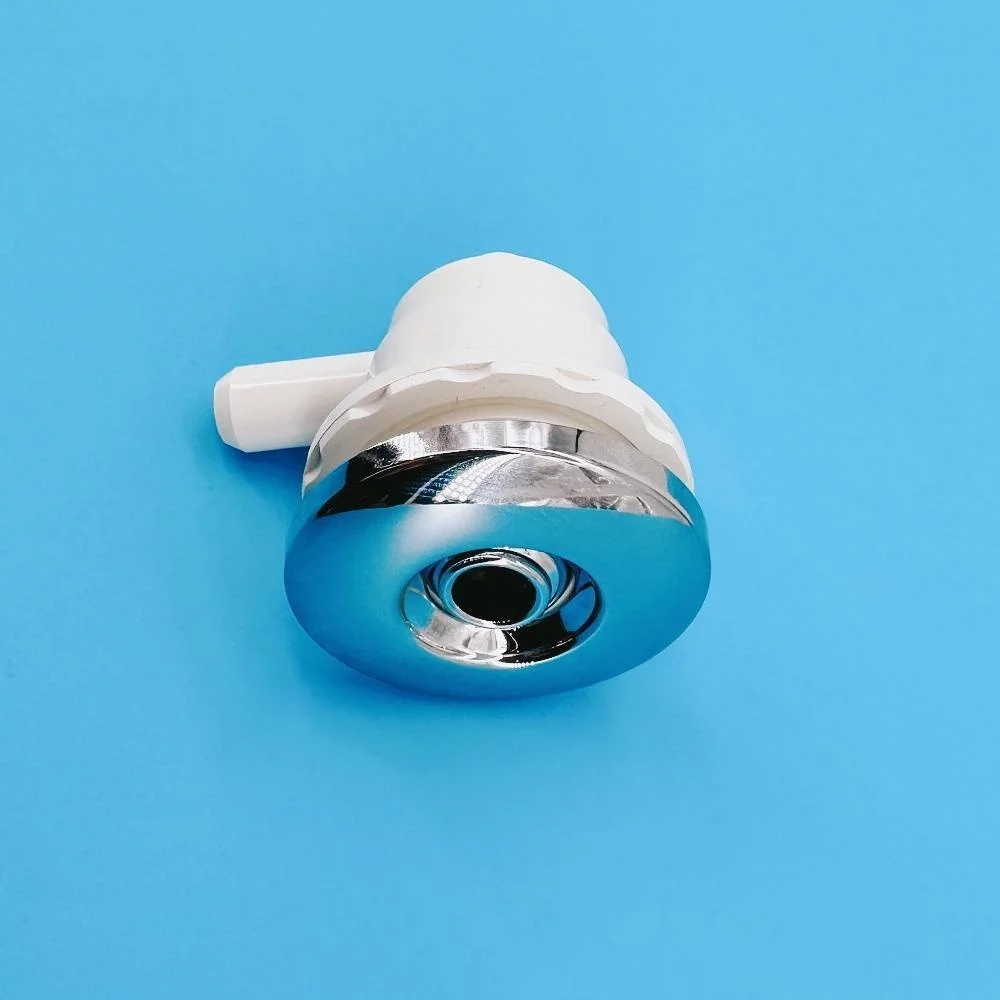 11.5mm Flat Cover Water Jet Small Nozzle 45mm ABS Cover Bubble Nozzle Chromed Cap PVC Base Massage Bathtub Jet