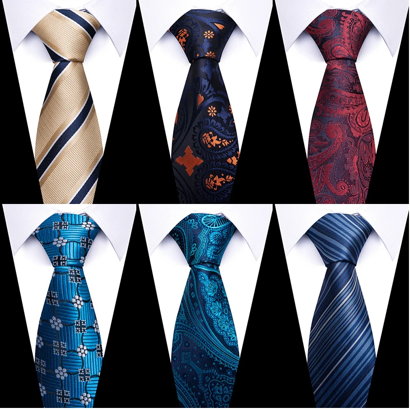 Brand Newest design Classic Silk Necktie Plaid Man\'s Shirt Accessories Yellow Tie Men Fit Festive Party Holiday Present