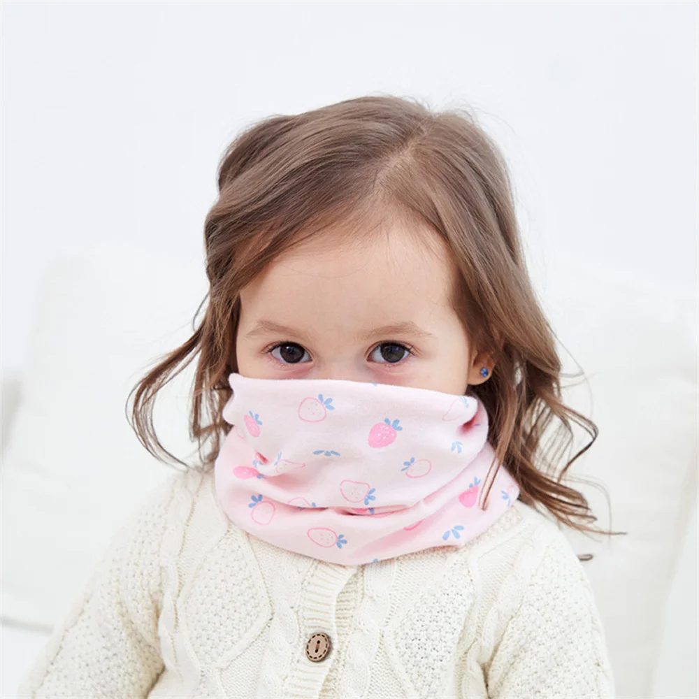 New Spring Autumn Children Scarf Fashion Kids Child Cotton Scarf Boys Girls O Ring Children Collar Child Neck