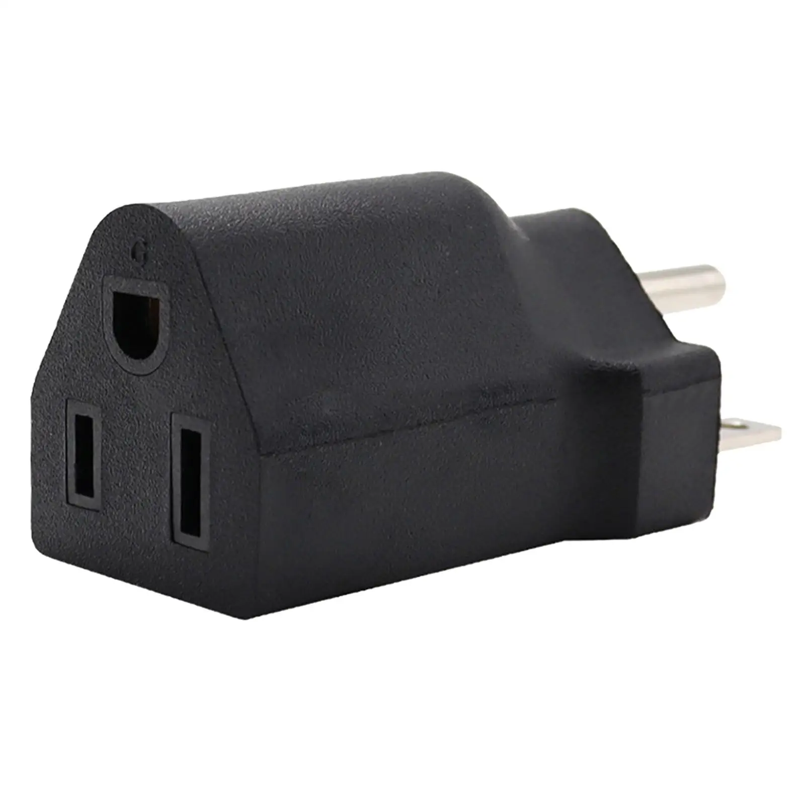 4-6pack Portable 110-120V to 220-240V Plug Adapter Black 6-15R To 5-15R