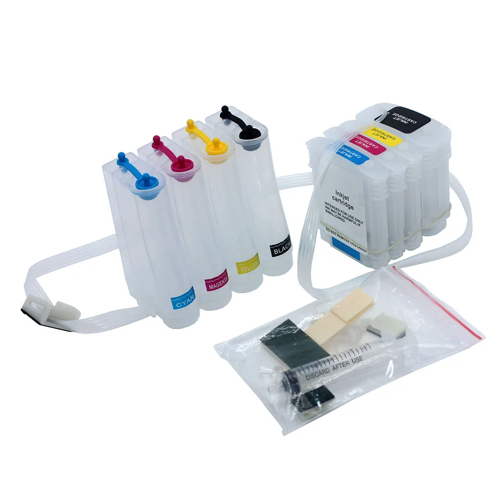 HP Designjet 111 프린터용 영구 칩 포함 빈 Ciss 시스템, 11 82