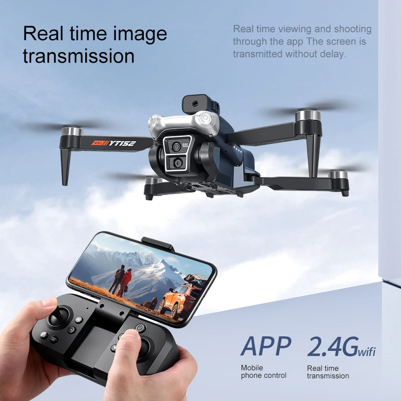 Iconic Brand YT152 8K GPS Drone Three Camera Professional 5G Obstacle Avoidance Optical Flow Positioning Brushless Upgraded RC 10000M