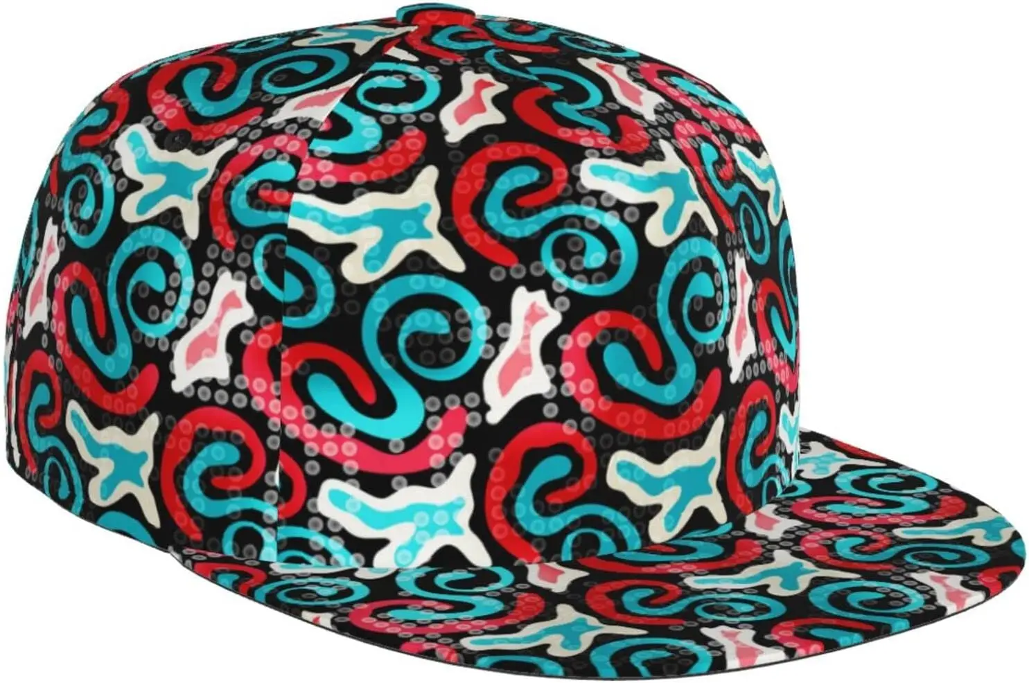 

Funny Graffiti Snapback Hats for Men Women Fashion Baseball Cap Hip Hop Flat Bill Brim Adjustable Dad Hats