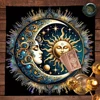 Sun and Moon Tarot Tablecloth Pagan Altar Cloth For Spread Tarot Reading Cover Divination Tarot Mat Spiritual Oracle Cards Pad 3