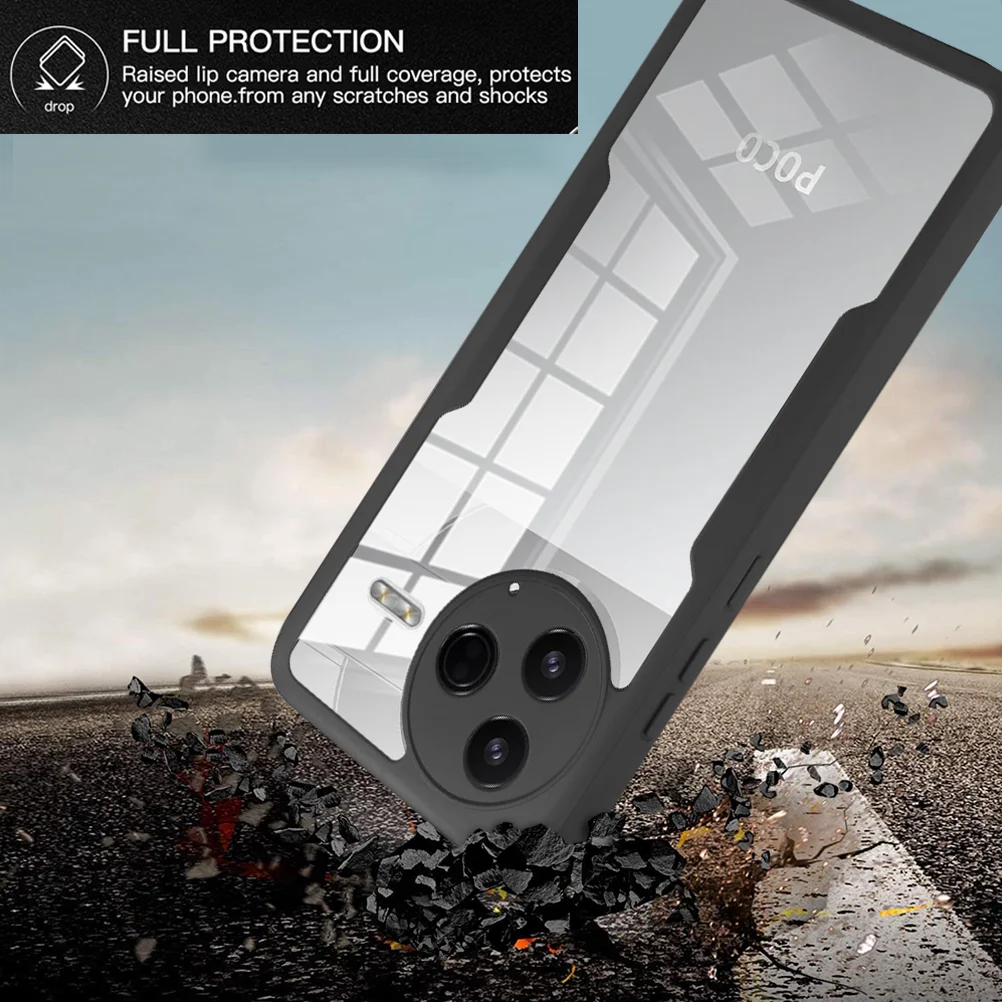 Enhanced Shockproof Clear Protective Case - Full Body Protection Cover