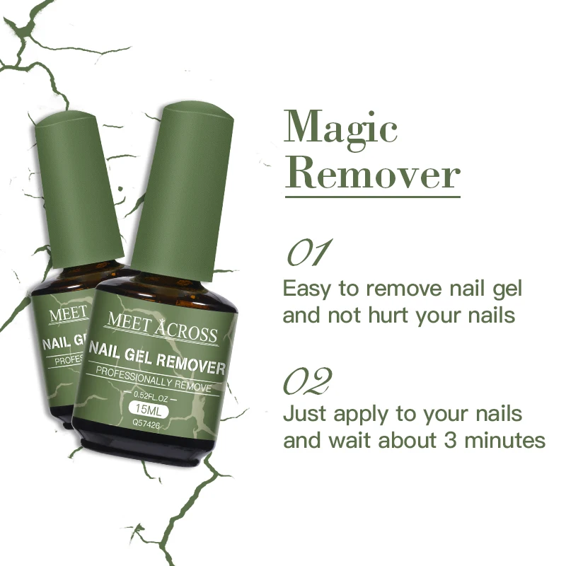 4PCS 15ML Quick Magic Gel Nail Polish Remover Professional Grade Formula for Natural Gel Nails 5