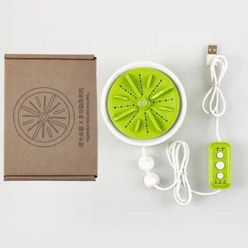 Mini Remote Control Washing Machine PortableUSB Rotating Turbo Fruit Ultrasonic For Clothes Home Kitchen Travel Cleaning Machine 1