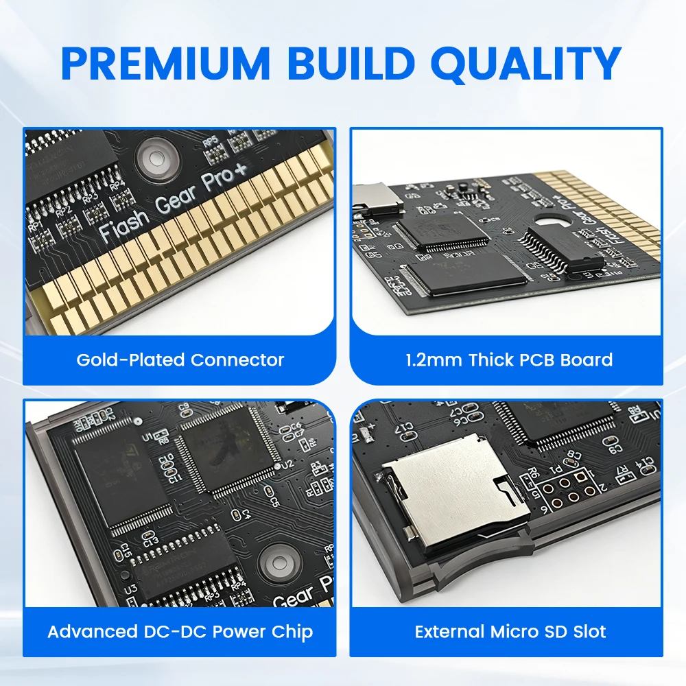 Retro Game Gear Cartridge with 1000+ Preloaded Classic Games