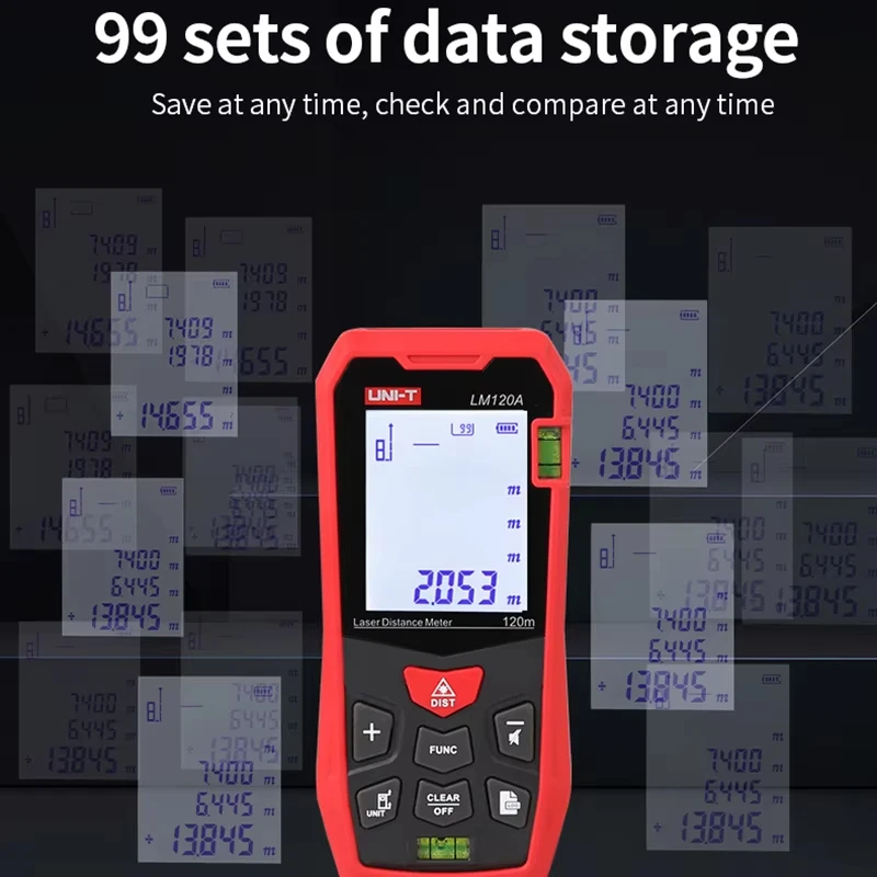 Laser Rangefinder Distance Meter UNI-T Laser Rangefinder LM50A LM70A LM100A LM120A Laser Distance Meter Digital Range Finder Tape Measure