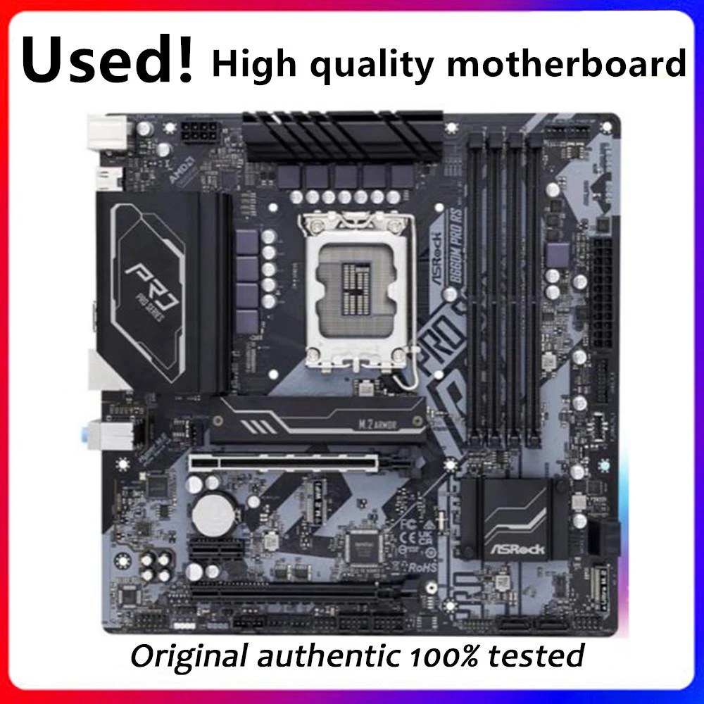 Per Asrock B660M Pro Rs Desktop Originale Per Scheda Madre Intel B660 Ddr4 Supporto Lga 1700 12400F 12400 I3 12100F