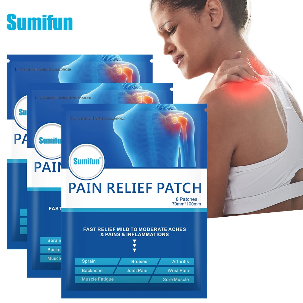 Sumifun 8/16Pcs Pain Relief Patch for Muscle Pain Wrist Bruises Stress Relaxation Medical Plaster Joint Killer pain relief patch