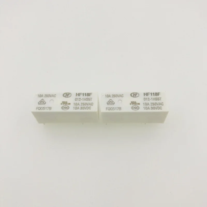 

10 шт., новые реле открытого типа HF118F 005 012 024-1HS5T, 4 фута