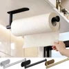 Porte-serviettes en papier de cuisine, cintre adhésif pour mouchoirs, distributeur de rouleaux de papier toilette, armoire de rangement, porte-serviettes, accessoires de salle de bains 1